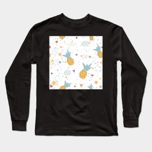 Pineapple Pattern Long Sleeve T-Shirt